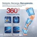 Masajeador de aire para piernas con calor y vibración