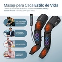 Masajeador de aire para piernas con calor y vibración