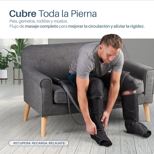 Masajeador de aire para piernas con calor y vibración